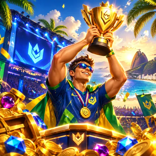 Arena de eSports com partidas de LoL e CS2